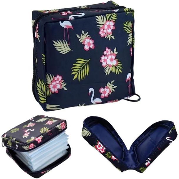 جزدان فوط صحية 10/5 - فلامينجو زهري كحلي 