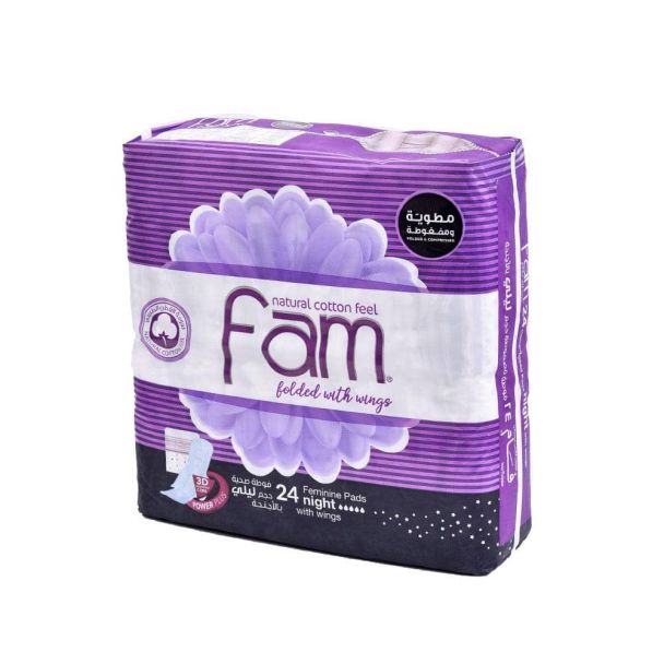 فام فوط صحية 24 قطعة ليلي