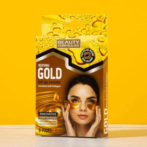 شرائح جل الذهبية للعيون