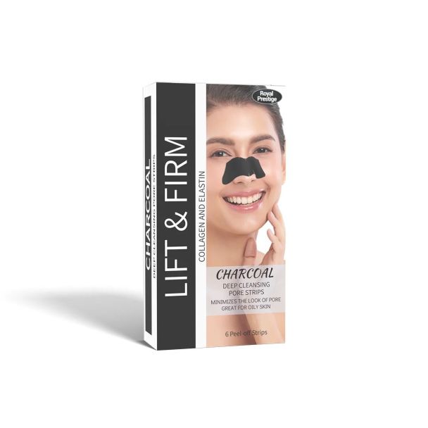 شرائح الفحم انف لازالة الرؤوس السوداء  6 شرائح